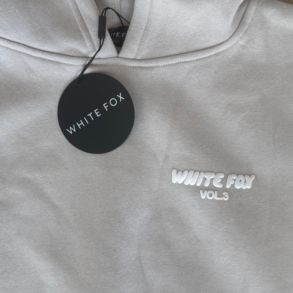 Women’s White Fox Offstage Hoodie in Moon - Picture 2 of 5